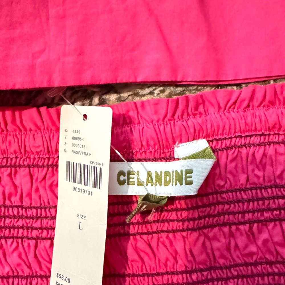 Celadine by Anthropologie Pink Strapless Top and Shorts Set - NEW! - Picture 3 of 3
